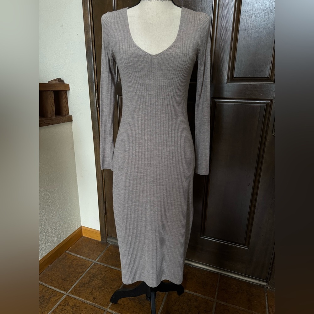 Wool dress, Uniqlo, XS, grey